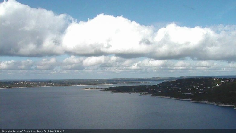Lake Travis webcam, October 21, 2017 9:55 AM CT