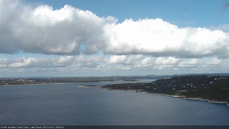Lake Travis webcam, October 21, 2017 10:00 AM CT