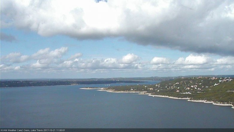Lake Travis webcam, October 21, 2017 10:05 AM CT