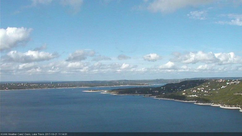 Lake Travis webcam, October 21, 2017 10:30 AM CT