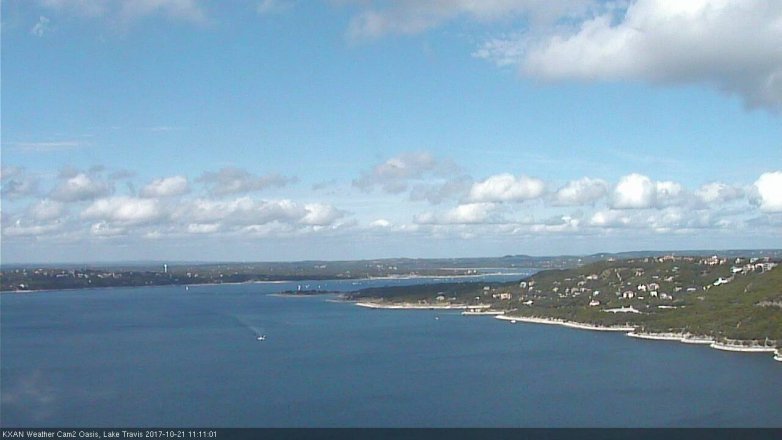 Lake Travis webcam, October 21, 2017 10:40 AM CT