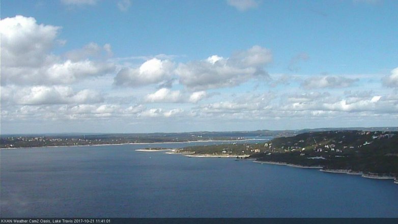Lake Travis webcam, October 21, 2017 11:00 AM CT