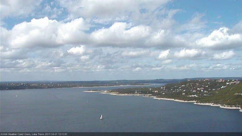 Lake Travis webcam, October 21, 2017 11:15 AM CT