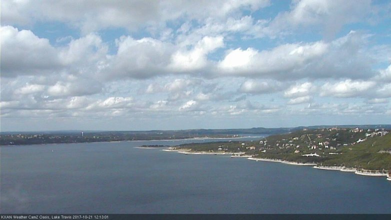 Lake Travis webcam, October 21, 2017 11:30 AM CT