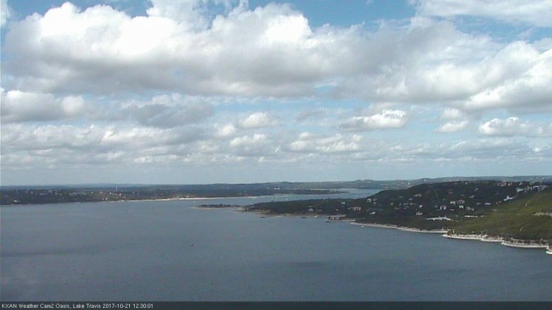 Lake Travis webcam, October 21, 2017 11:50 AM CT