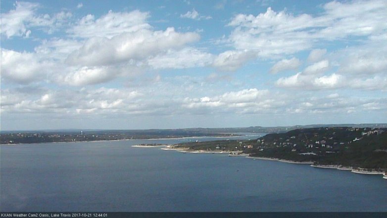 Lake Travis webcam, October 21, 2017 12:15 PM CT