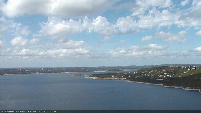 Lake Travis webcam, October 21, 2017 12:20 PM CT