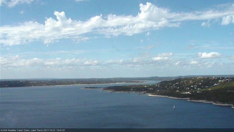 Lake Travis webcam, October 21, 2017 12:45 PM CT