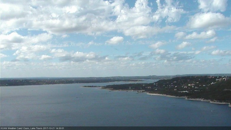 Lake Travis webcam, October 21, 2017 1:55 PM CT