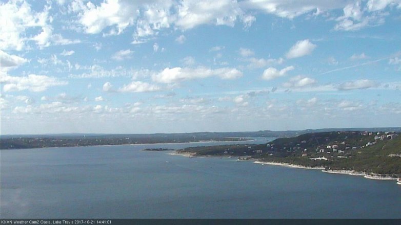 Lake Travis webcam, October 21, 2017 2:00 PM CT