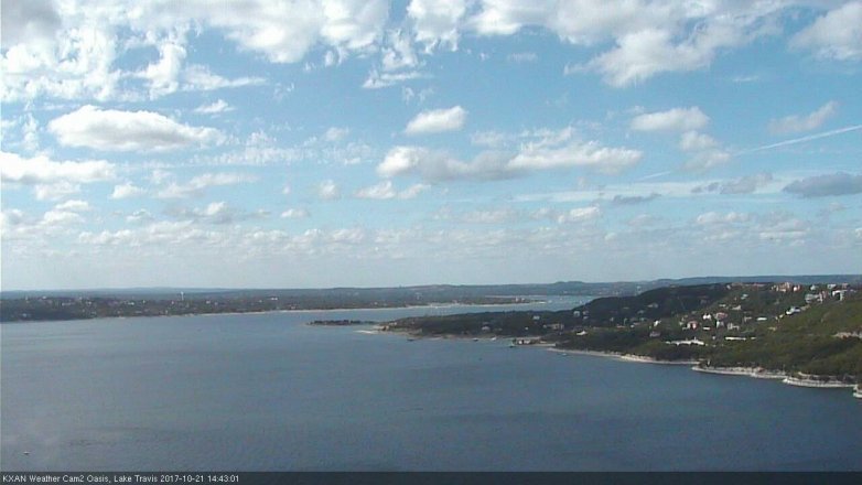 Lake Travis webcam, October 21, 2017 2:05 PM CT