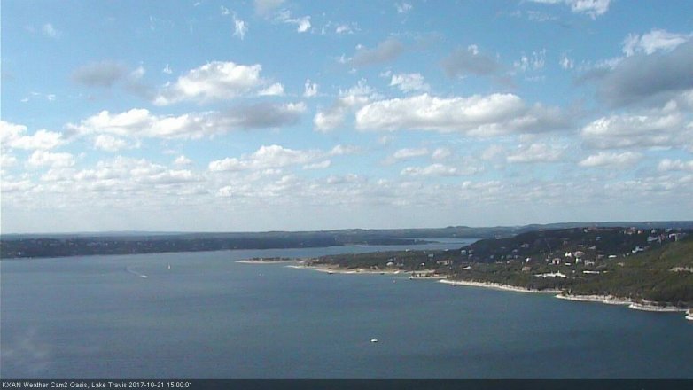 Lake Travis webcam, October 21, 2017 2:15 PM CT