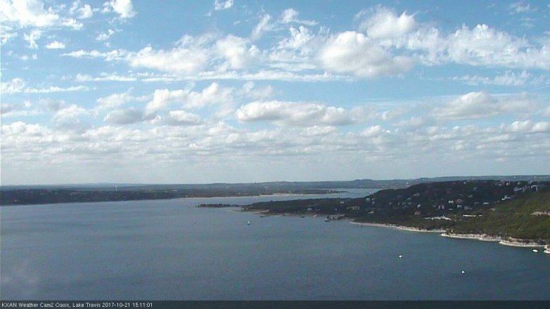 Lake Travis webcam, October 21, 2017 2:40 PM CT
