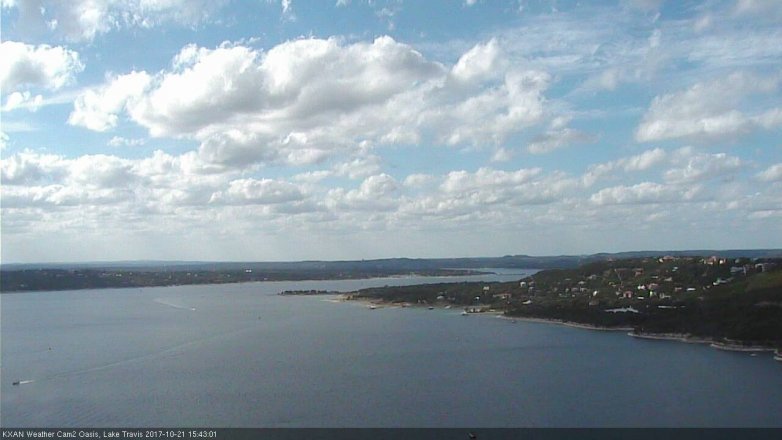 Lake Travis webcam, October 21, 2017 2:50 PM CT