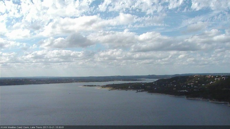 Lake Travis webcam, October 21, 2017 2:55 PM CT
