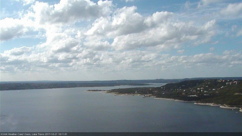 Lake Travis webcam, October 21, 2017 3:40 PM CT