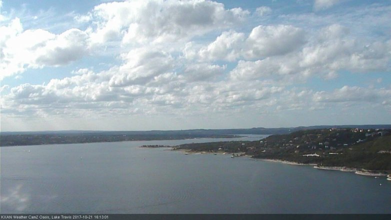 Lake Travis webcam, October 21, 2017 3:45 PM CT