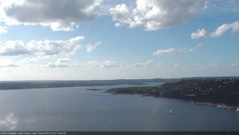 Lake Travis webcam, October 21, 2017 3:50 PM CT