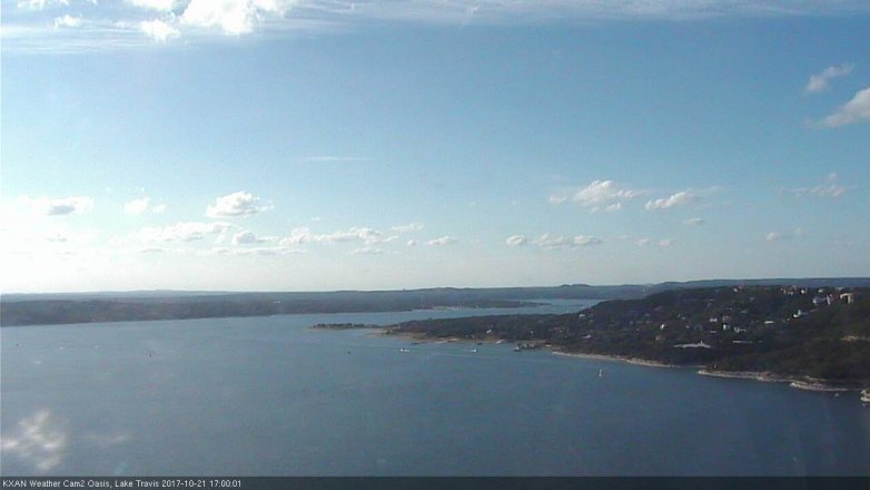 Lake Travis webcam, October 21, 2017 4:10 PM CT