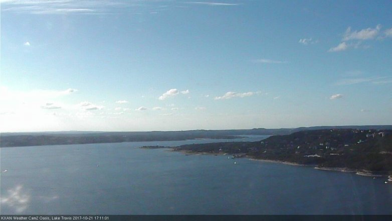 Lake Travis webcam, October 21, 2017 4:30 PM CT