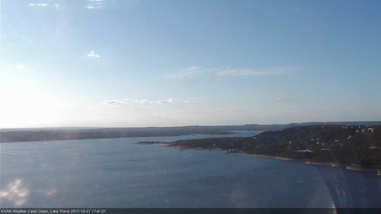 Lake Travis webcam, October 21, 2017 5:05 PM CT