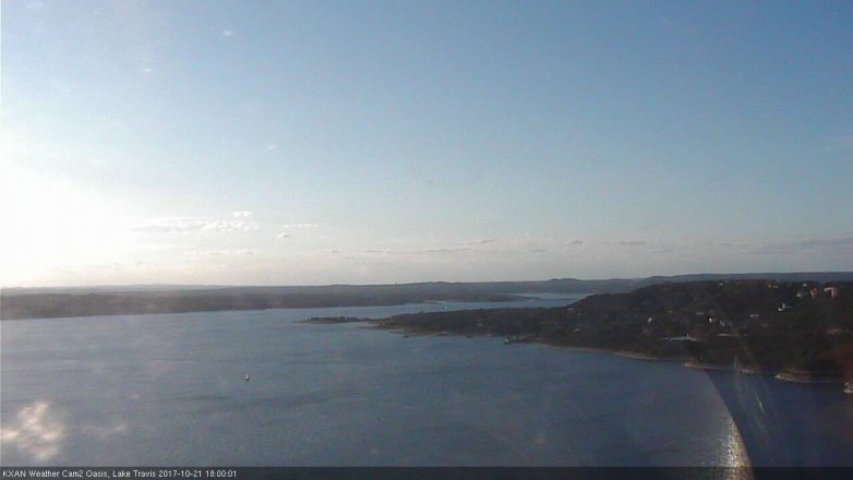 Lake Travis webcam, October 21, 2017 5:20 PM CT