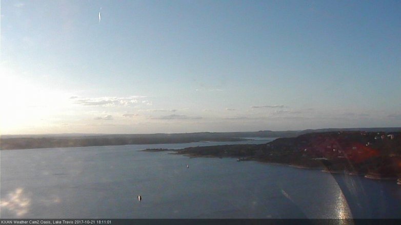 Lake Travis webcam, October 21, 2017 5:25 PM CT