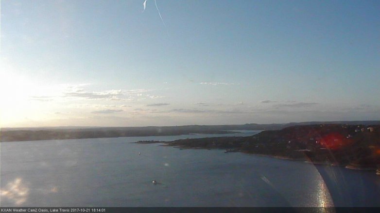 Lake Travis webcam, October 21, 2017 5:45 PM CT