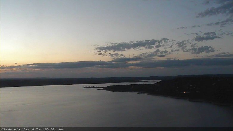 Lake Travis webcam, October 21, 2017 6:20 PM CT