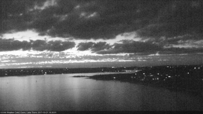 Lake Travis webcam, October 21, 2017 6:35 PM CT