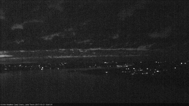 Lake Travis webcam, October 21, 2017 6:55 PM CT