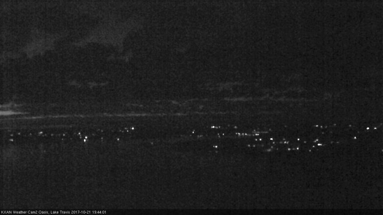 Lake Travis webcam, October 21, 2017 7:15 PM CT