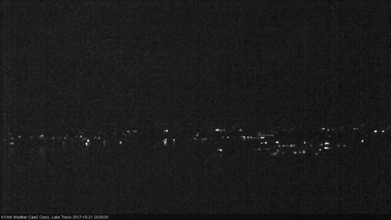 Lake Travis webcam, October 21, 2017 7:20 PM CT
