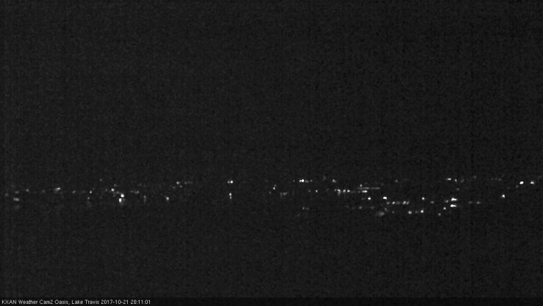 Lake Travis webcam, October 21, 2017 7:25 PM CT