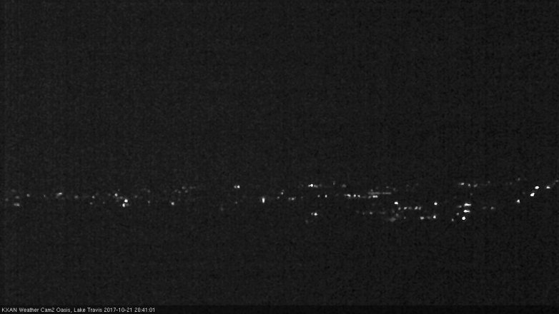 Lake Travis webcam, October 21, 2017 7:55 PM CT