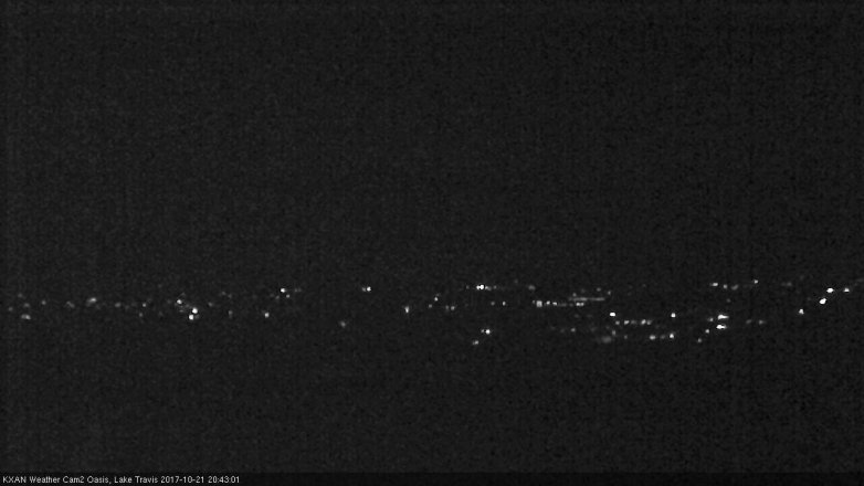 Lake Travis webcam, October 21, 2017 8:10 PM CT