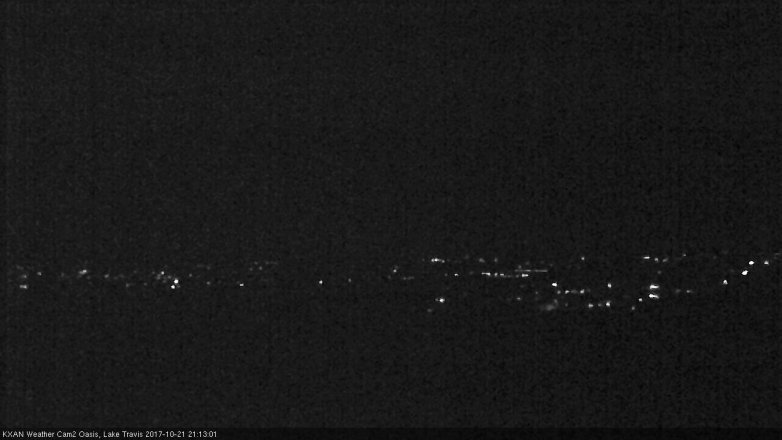 Lake Travis webcam, October 21, 2017 8:20 PM CT