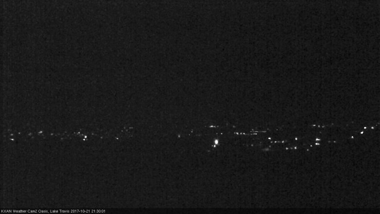 Lake Travis webcam, October 21, 2017 8:40 PM CT
