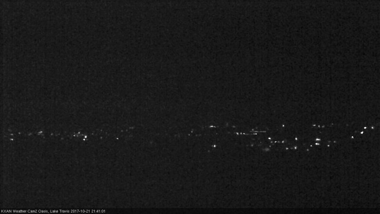 Lake Travis webcam, October 21, 2017 8:45 PM CT