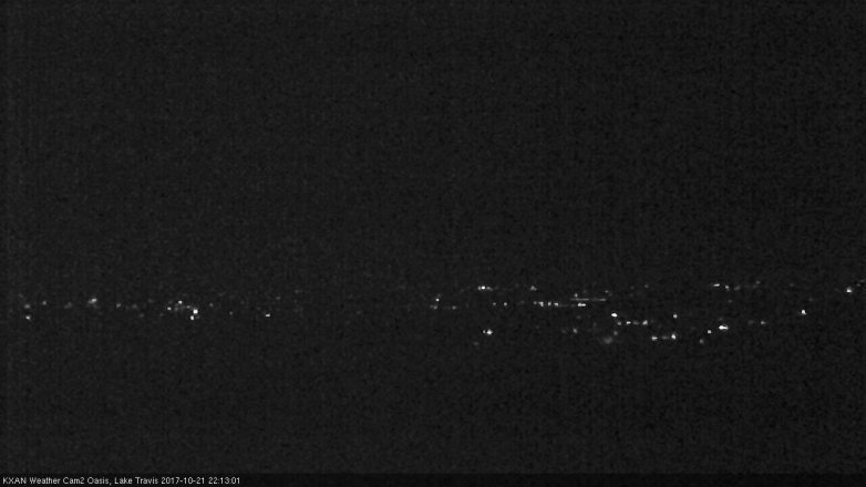Lake Travis webcam, October 21, 2017 9:25 PM CT