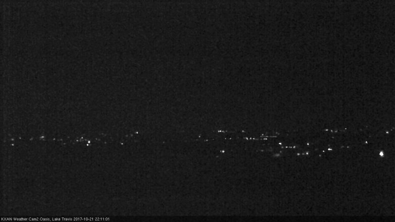 Lake Travis webcam, October 21, 2017 9:35 PM CT