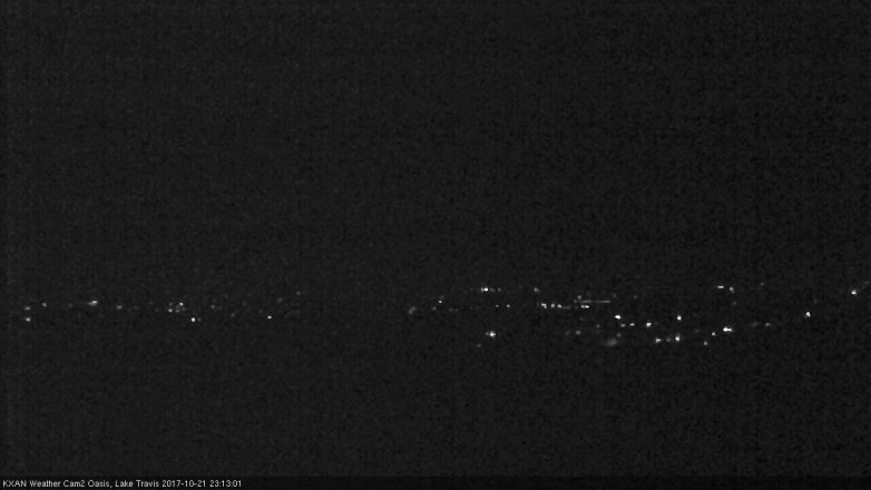 Lake Travis webcam, October 21, 2017 10:20 PM CT