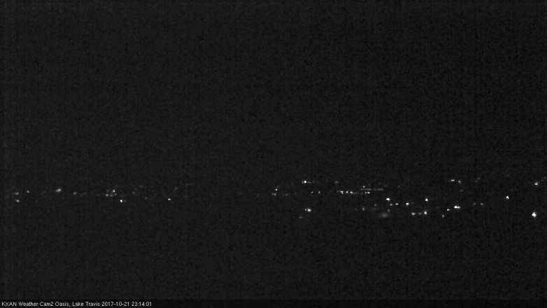 Lake Travis webcam, October 21, 2017 10:30 PM CT