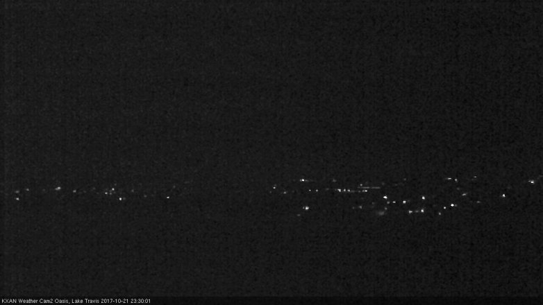 Lake Travis webcam, October 21, 2017 10:35 PM CT