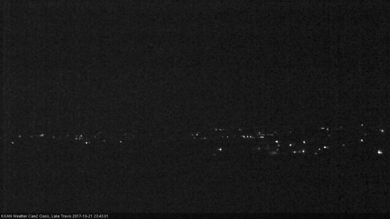 Lake Travis webcam, October 21, 2017 11:05 PM CT