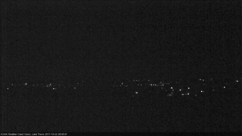 Lake Travis webcam, October 21, 2017 11:20 PM CT