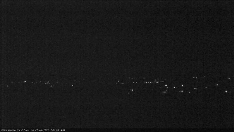 Lake Travis webcam, October 21, 2017 11:25 PM CT