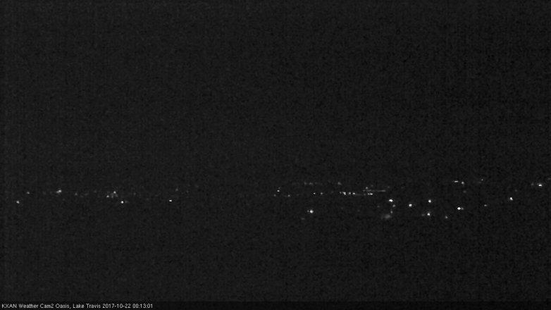 Lake Travis webcam, October 21, 2017 11:30 PM CT
