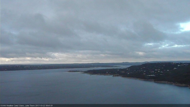 Lake Travis webcam, October 22, 2017 9:00 AM CT