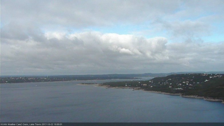 Lake Travis webcam, October 22, 2017 9:05 AM CT